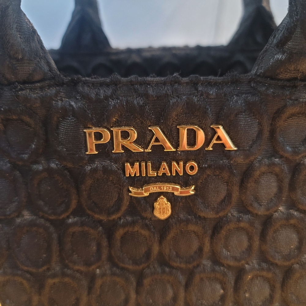 Prada Black Baroque Tote - Picture 4 of 11